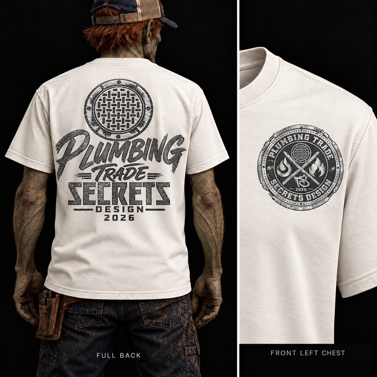 Plumbing Trade Secrets Signature – Vintage Plumber T-Shirt