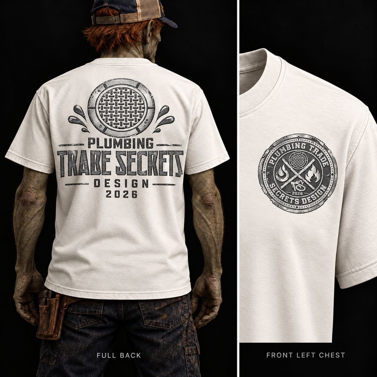 Trade Secrets Industrial – Vintage Plumbing T-Shirt